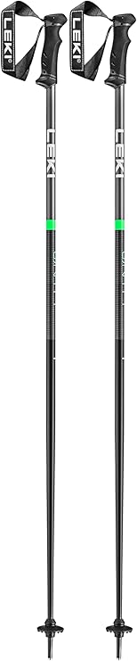 LEKI QNTM Lightweight Aluminum Ski Poles for Downhill Skiing