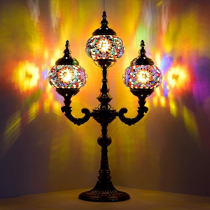 Marrakech Mosaic Table Lamp Handmade Turkish Mosaic Glass