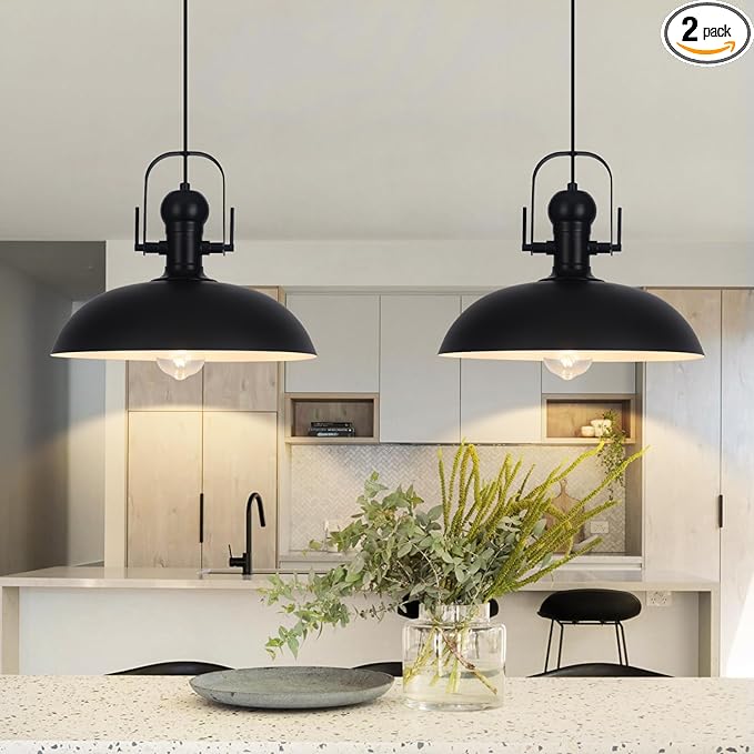 Bronze Pendant Lights Kitchen Island 2 Pack