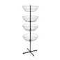 SSWBasics 4-Basket Wire Floor Spinner Rack and Dump Bin