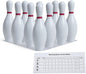 Champion Sports Bowling Set with Plastic Pins - Ball Sold Separately