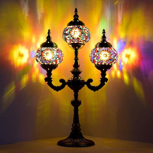 Marrakech Mosaic Table Lamp Handmade Turkish Mosaic Glass