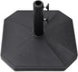 Helios&Hestia 40 lb Square Plastic Built-in Cement Outdoor Umbrella Base