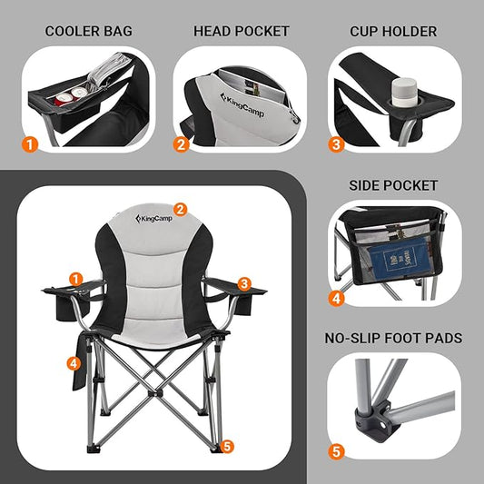 KingCamp Lumbar Support Camping Chair