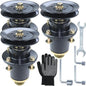 GELASKA 3 Pack 037-6015-50 Spindle Assembly with 033-6006-00 Spindle Pulley