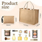 Silkfly 8 Set Burlap Tote Bag