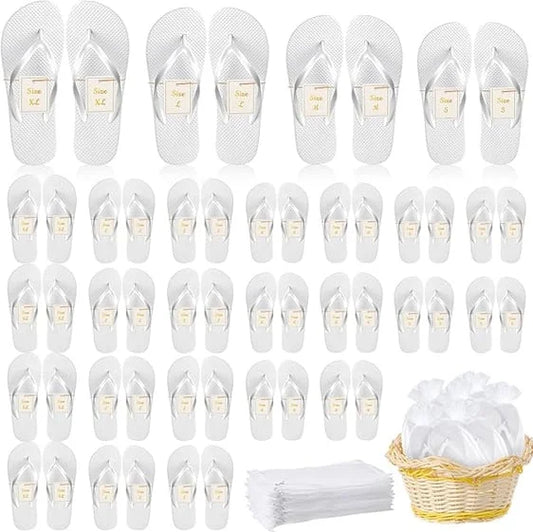 Therwen 24 Pairs Size 9 Bulk Women Flip Flops