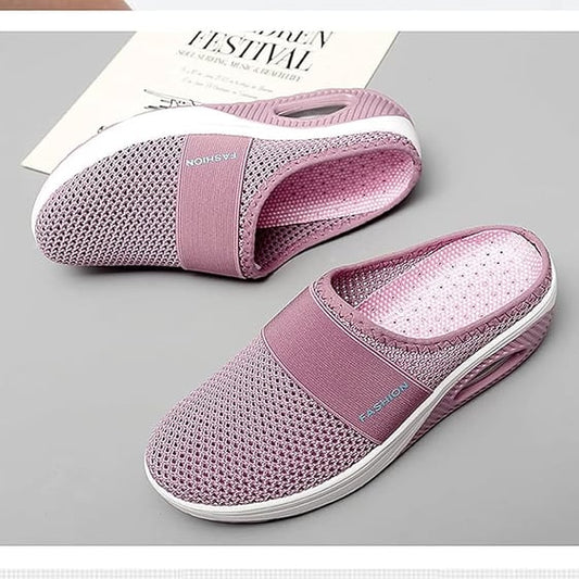 Casual Mesh Air Cushion Slip On Walking Shoes