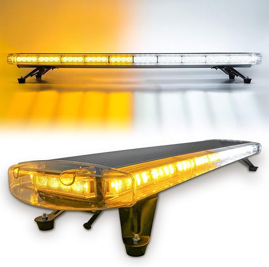 47" 88 Amber White LED Extreme Bright Low Profile Rooftop Light Bar