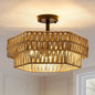 Farmhouse Semi Flush Mount Ceiling Light